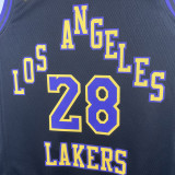 23/24 LAKERS HACHIMURA #28 Black City Edition Top Quality Hot Pressing NBA Jersey