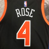 22/23 KNICKS ROSE #4 Black City Edition Top Quality Hot Pressing NBA Jersey
