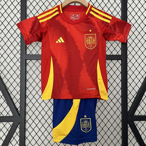 24/25  Spain Home Kids Soccer Jersey