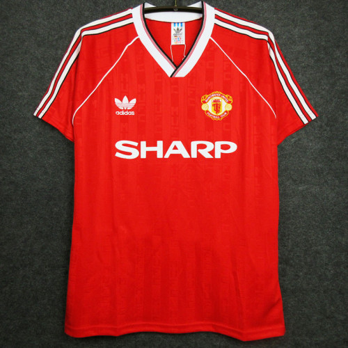 1988/1990 Man Utd Home Retro Soccer Jersey