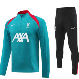 24/25  LIV Sky Blue  Player version Half Pull Tracksuit  (球员版、半拉链)