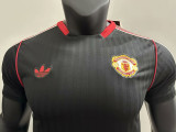 2025 Man Utd leisure Black Special Edition Player Version Soccer Jersey