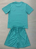 24/25 EVE Lake Blue Goalkeeper Kids Soccer Jersey(胸前无广告）