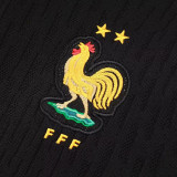 24/25 France Black Half Pull Tracksuit (半拉链)