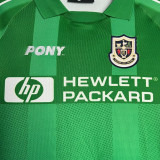 1997/1999 TOT Green Goalkeeper  Long Sleeve Retro Soccer Jersey(长袖）