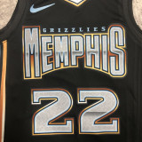 22/23 GRIZZLIES BANE #22 Black City Edition Top Quality Hot Pressing NBA Jersey