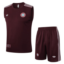 25/26 Bayern Maroon Training vest Suit #D25276 25/26 Bayern Maroon Training vest Suit #D25276