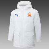 24/25 Marseille White Hooded Cotton Coat G246橙色队标