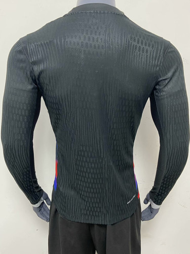 25/26  England Away  Player Version Long Sleeve Soccer Jersey带星