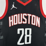 23/24 Rockets SENGUN #28 Black Top Quality Hot Pressing NBA Jersey (Trapeze Edition)飞人版