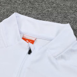 24/25 Marseille White& Blue pants Half Pull Tracksuit  (半拉链、宝蓝裤)