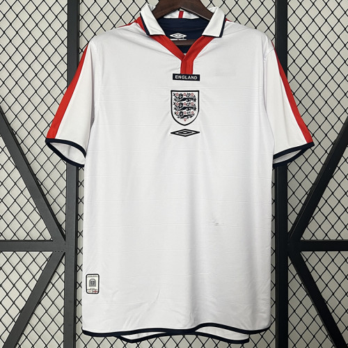 2004 England Home Retro Soccer Jersey