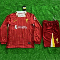 24/25 LIV Home Kids Long Sleeve Soccer Jersey (长袖、童装) 24/25 LIV Home Kids Long Sleeve Soccer Jersey (长袖、童装)