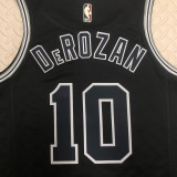 22/23 SA Spurs DEROZAN #10 Black Top Quality Hot Pressing NBA Jersey (Retro Logo)