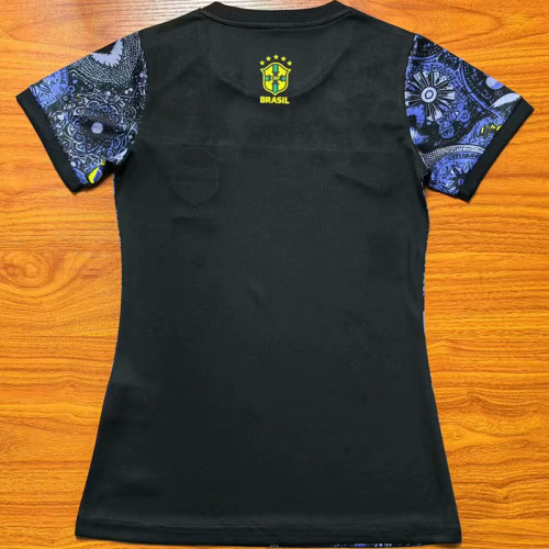 24/25 Brazil Christ statue Blue  Women Soccer Jersey(女）