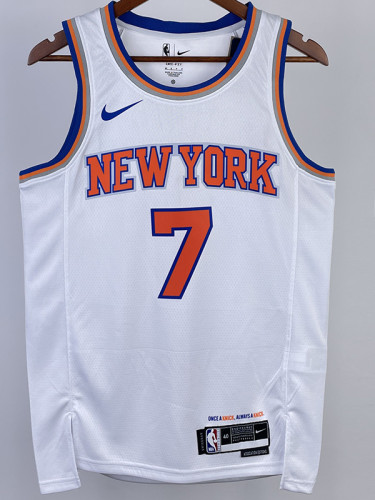 22/23 KNICKS ANTHONY #7 White Top Quality Hot Pressing NBA Jersey