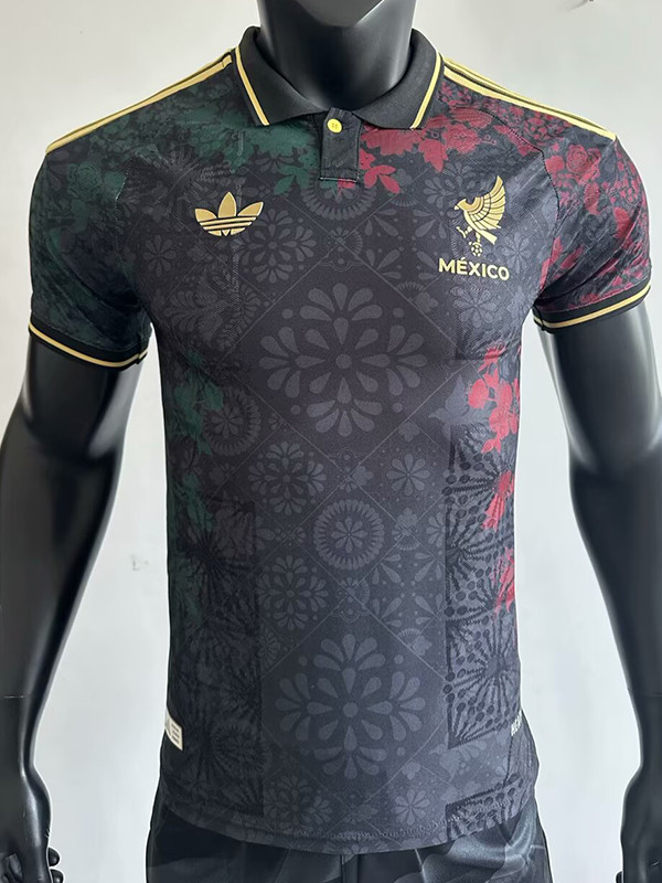 25/26 Mexico Golden Cup Flower Green Edition Player Version Soccer Jersey