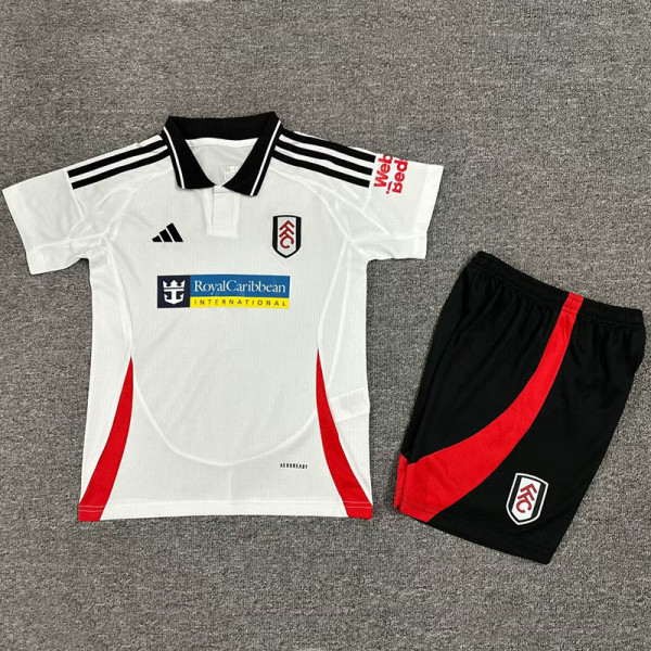 24/25 Fulham Home Kids Soccer Jersey