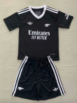 24/25 ARS Black Goalkeeper Kids Soccer Jersey