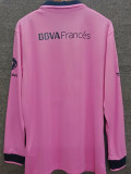 2013/2014 Boca Pink  Long Sleeve Retro Soccer Jersey