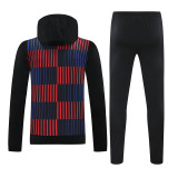 24/25  BAR Black Hooded  Tracksuit(橙色胸花）