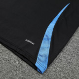 24/25  Argentina Black Training Short Suit(黑色蓝肩）