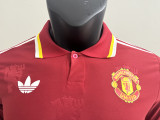 25/26 Man Utd  Red Special Edition Player Version Soccer Jersey(翻领）
