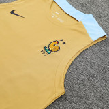 24/25 France Mud Yellow Tank top and shorts suit