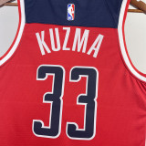22/23 Wizards KUZMA #33 Red Top Quality Hot Pressing NBA Jersey
