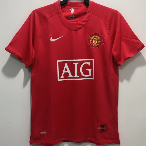 2007/2008 Man Utd Home Retro Soccer Jersey