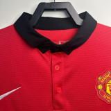 2013/2014 Man Utd Home Long sleeve Retro soccer jersey (长袖)