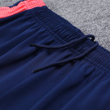 24/25 Man Utd Blue Kids Half Pull Tracksuit  (蓝色童装、半拉链)