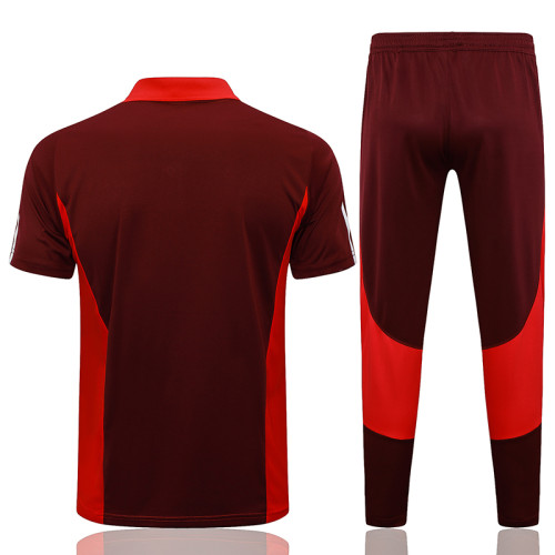 24/25 Cruzeiro Red Polo Collar Pants Set(C1106)