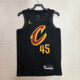 22/23 Cleveland Cavaliers MITCHELL #45 Black Top Quality Hot Pressing NBA Jersey (Trapeze Edition)