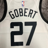 22/23 TIMBERWOLVES GOBERT #27 White City Edition Top Quality Hot Pressing NBA Jersey