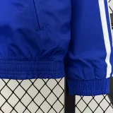1998 French Retro Blue&White Sided Windbreaker (双面风衣)