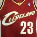 2003/2004 Cleveland Cavaliers JAMES #23 Red Retro Top Quality Hot Pressing NBA Jersey