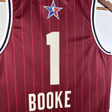 23/24 ALL-STAR BOOKE #1 Red Top Quality Hot Pressing NBA Jersey