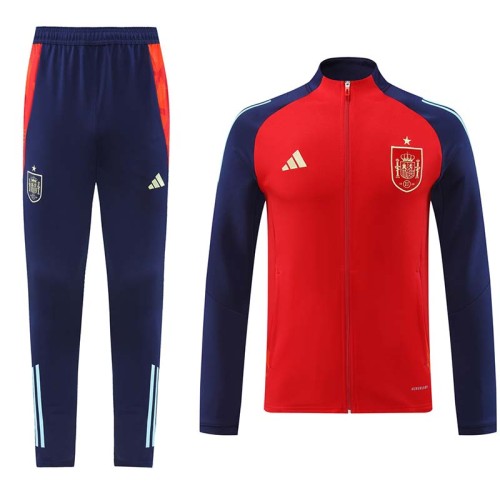 24/25 Spain Red Jacket Tracksuit(02)