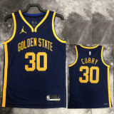 22/23 WARRIORS CURRY #30 Royal blue Top Quality Hot Pressing NBA Jersey (Trapeze Edition)
