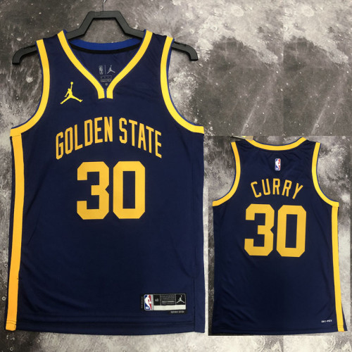22/23 WARRIORS CURRY #30 Royal blue Top Quality Hot Pressing NBA Jersey (Trapeze Edition)