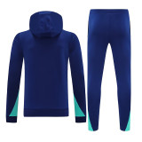 24/25 Brazil Blue Hooded  Tracksuit