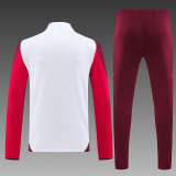 24/25  Bayern White  Player version Half Pull Tracksuit  (球员版、半拉链)