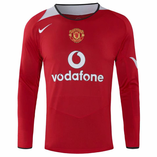 2005/2006 Man Utd Home Long sleeve Retro soccer jersey (长袖)
