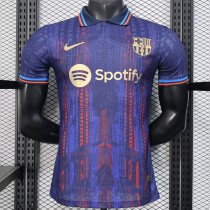 25 /26 BAR Purple Special Edition Player Version Soccer Jersey(胸前字spotify）