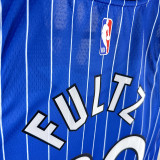 18/19 Magic Fultz #20 Retro Striped Blue Top Quality Hot Pressing NBA Jersey 复古 条纹蓝色