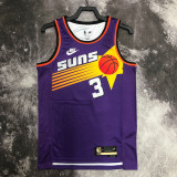 22/23 SUNS PAUL #3 Purple Top Quality Hot Pressing NBA Jersey (Retro Logo)