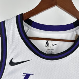 22/23 LAKERS BROWNIES # 9 White City EditionTop Quality Hot Pressing NBA Jersey(城市白、圆领)