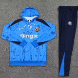 24/25 CHE Lake Blue Hooded  Tracksuit