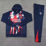 24/25 PSG Sapphire Blue Inkjet Hooded  Tracksuit